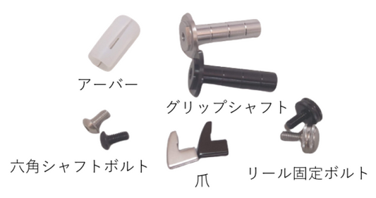 Offset handle parts alone